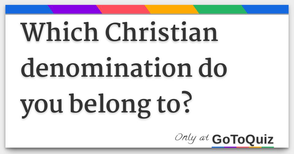 Flow Chart Of Christian Denominations