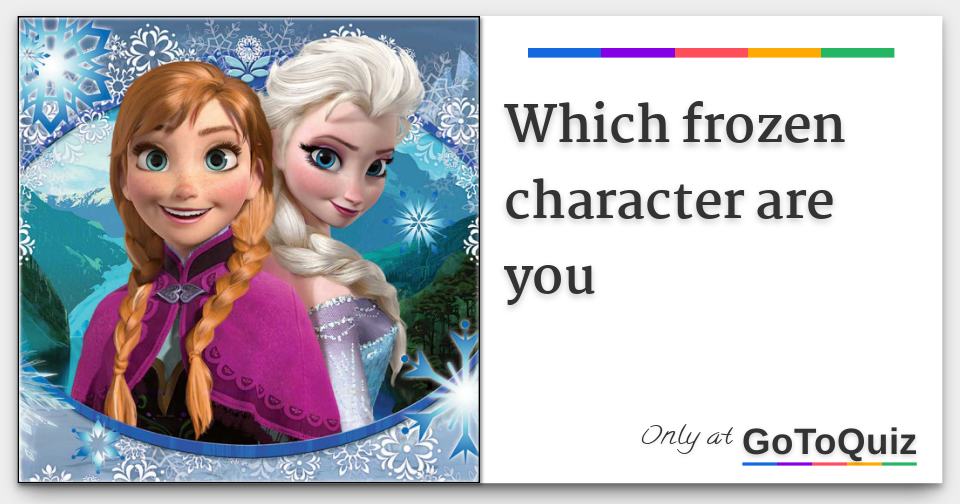 which frozen character are you