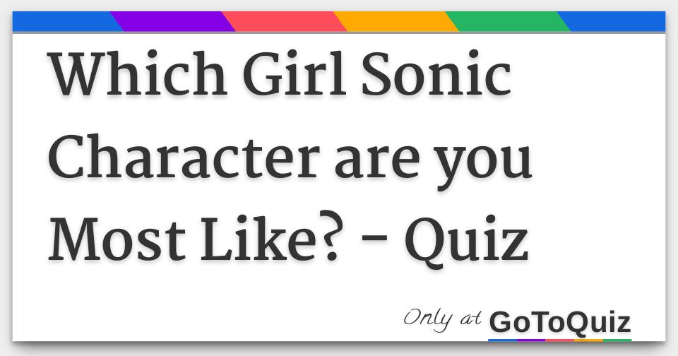 Quiz: Top 10 Hottest Female Sonic the Hedgehog Characters