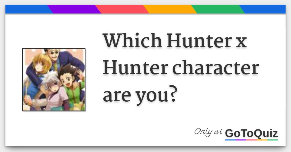 Which hunter x hunter character are you selectsmart
