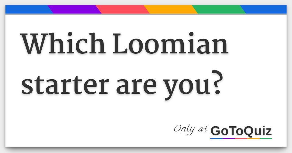 Which bug-Type Loomian are you? - Quiz