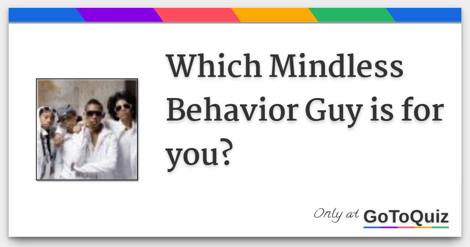 Which Mindless Behavior Guy is for you?
