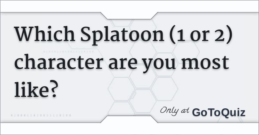 Splatoon Quizzes