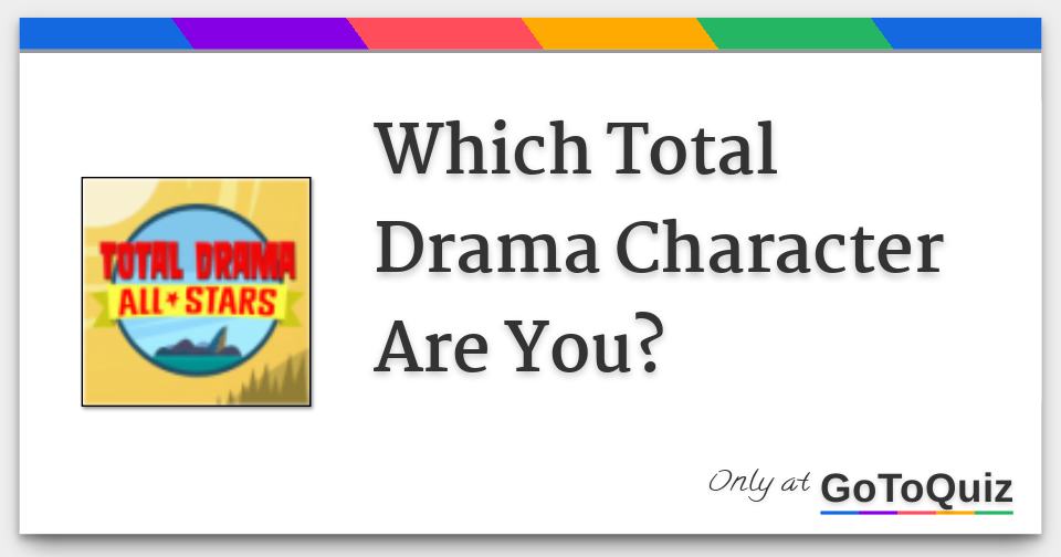 Do you know all the Total Drama Characters? - Test