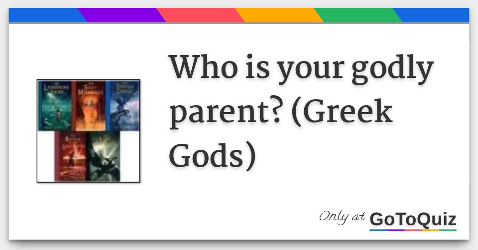 Who Is Your Godly Parent Greek Gods Who Is Your Godly Parent Greek Gods
