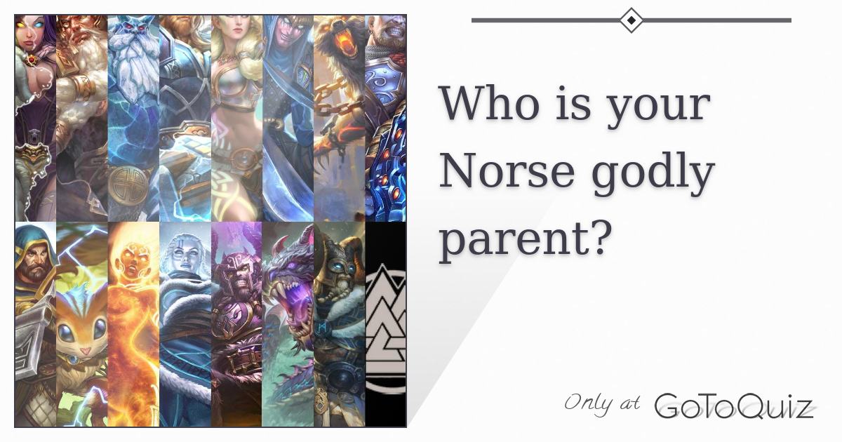 Who Is Your Norse Godly Parent Who Is Your Norse Godly Parent