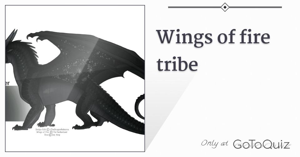 Wings of fire tribe