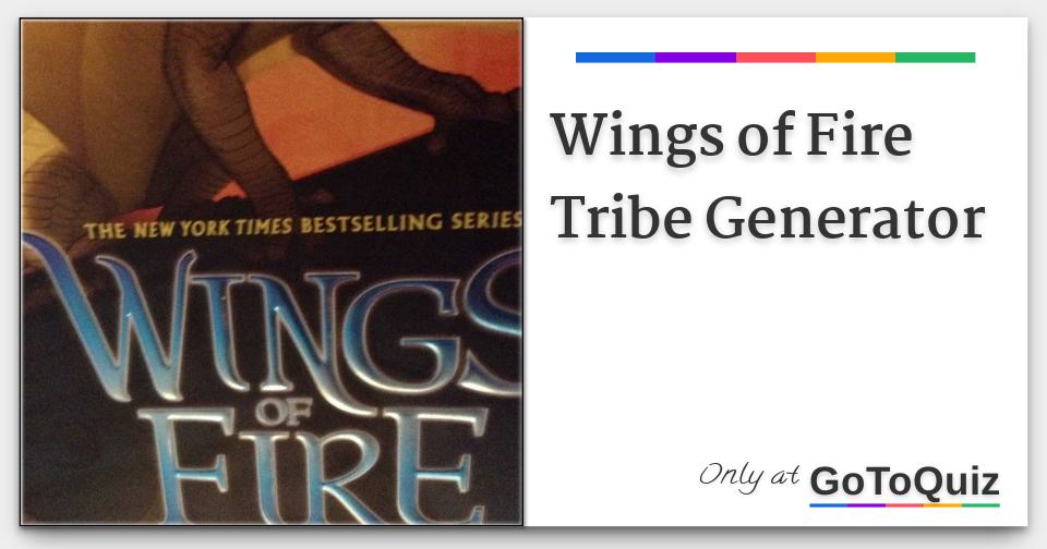 Featured image of post Wings Of Fire Oc Generator Perchance