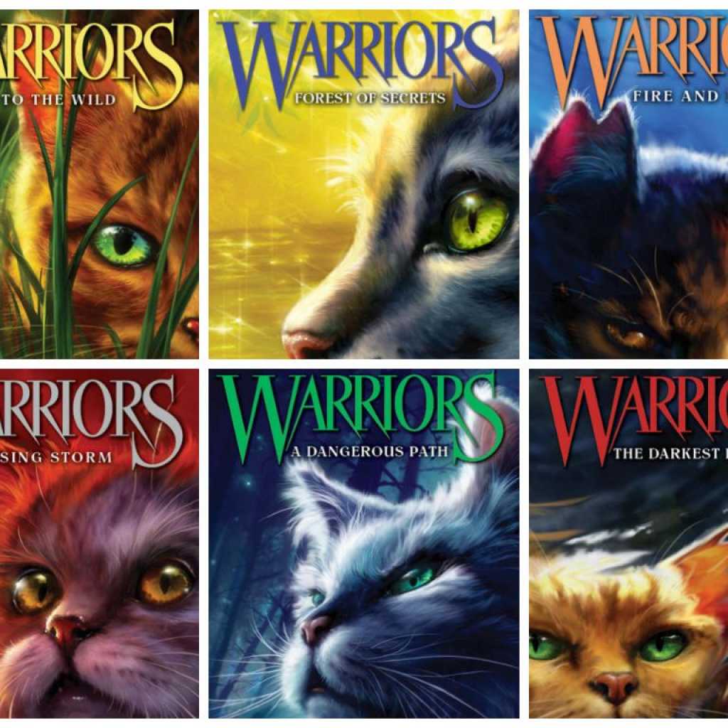 Коты Воители обложки книг английские